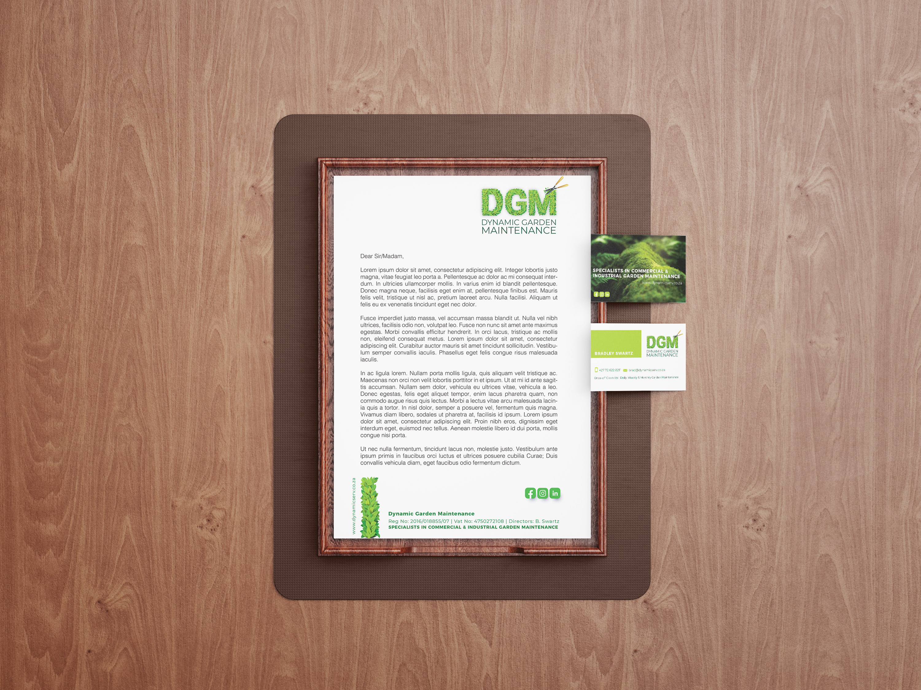 DYNAMIC GARDEN MAINTENANCE LETTERHEAD 