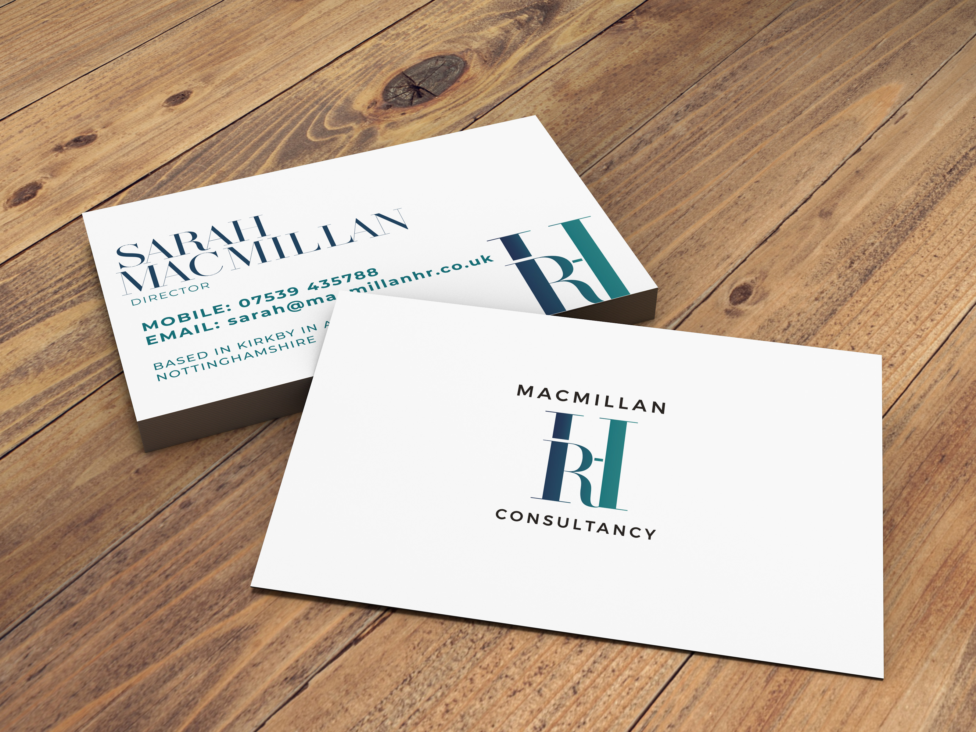 MACMILLAN HR CONSULTANCY BUSINESS CARD 